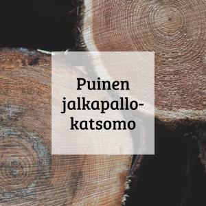 Kuvalinkki puisen jalkapallokatsomon esittelyyn