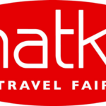 Matka Travel Fair -messujen logo valkoisella tekstillä punaisella taustalla.