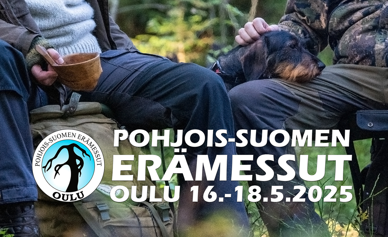 Pohjois-Suomen Erämessut Oulu 16.-18.5.2025.